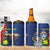 Personalized Sint Maarten Flag Day 4 in 1 Can Cooler Tumbler 40th Anniversary Semper Progrediens