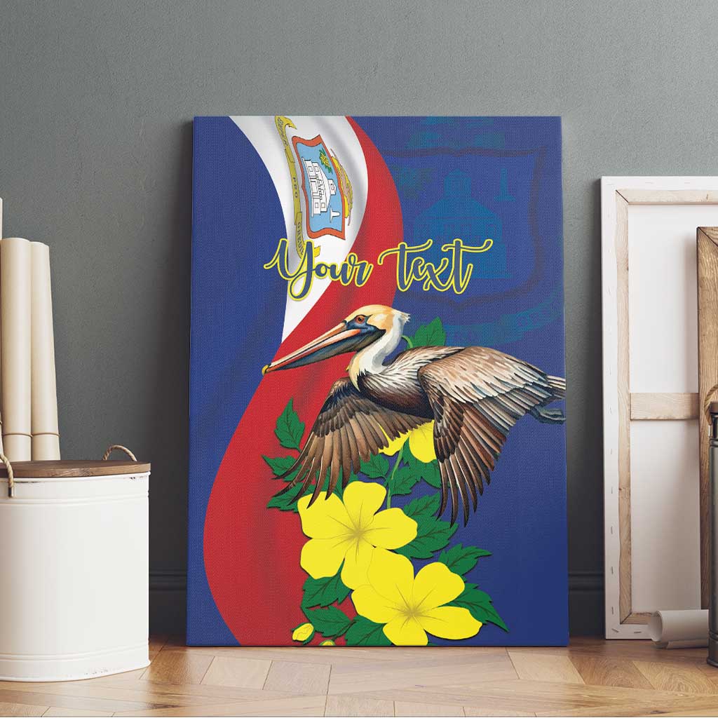 Personalized Sint Maarten Flag Day Canvas Wall Art 40th Anniversary Semper Progrediens