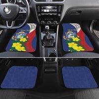 Personalized Sint Maarten Flag Day Car Mats 40th Anniversary Semper Progrediens