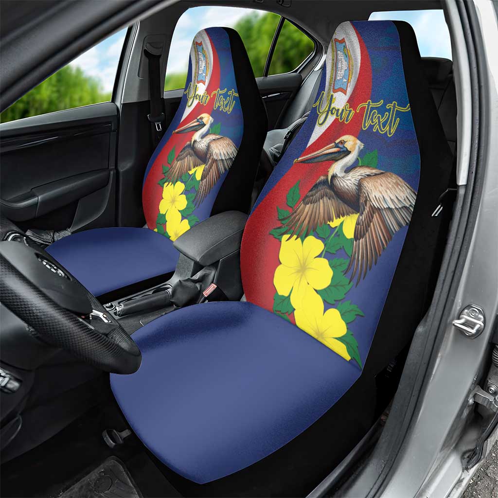 Personalized Sint Maarten Flag Day Car Seat Cover 40th Anniversary Semper Progrediens