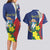 Personalized Sint Maarten Flag Day Couples Matching Long Sleeve Bodycon Dress and Hawaiian Shirt 40th Anniversary Semper Progrediens