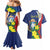 Personalized Sint Maarten Flag Day Couples Matching Mermaid Dress and Hawaiian Shirt 40th Anniversary Semper Progrediens