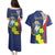 Personalized Sint Maarten Flag Day Couples Matching Puletasi and Hawaiian Shirt 40th Anniversary Semper Progrediens
