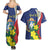 Personalized Sint Maarten Flag Day Couples Matching Summer Maxi Dress and Hawaiian Shirt 40th Anniversary Semper Progrediens