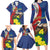 Personalized Sint Maarten Flag Day Family Matching Long Sleeve Bodycon Dress and Hawaiian Shirt 40th Anniversary Semper Progrediens