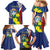 Personalized Sint Maarten Flag Day Family Matching Mermaid Dress and Hawaiian Shirt 40th Anniversary Semper Progrediens