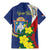 Personalized Sint Maarten Flag Day Family Matching Mermaid Dress and Hawaiian Shirt 40th Anniversary Semper Progrediens