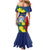 Personalized Sint Maarten Flag Day Family Matching Mermaid Dress and Hawaiian Shirt 40th Anniversary Semper Progrediens