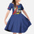 Personalized Sint Maarten Flag Day Family Matching Off The Shoulder Long Sleeve Dress and Hawaiian Shirt 40th Anniversary Semper Progrediens