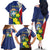 Personalized Sint Maarten Flag Day Family Matching Off The Shoulder Long Sleeve Dress and Hawaiian Shirt 40th Anniversary Semper Progrediens