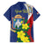 Personalized Sint Maarten Flag Day Family Matching Off Shoulder Maxi Dress and Hawaiian Shirt 40th Anniversary Semper Progrediens