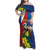Personalized Sint Maarten Flag Day Family Matching Off Shoulder Maxi Dress and Hawaiian Shirt 40th Anniversary Semper Progrediens