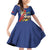 Personalized Sint Maarten Flag Day Family Matching Off Shoulder Short Dress and Hawaiian Shirt 40th Anniversary Semper Progrediens