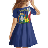 Personalized Sint Maarten Flag Day Family Matching Short Sleeve Bodycon Dress and Hawaiian Shirt 40th Anniversary Semper Progrediens