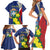 Personalized Sint Maarten Flag Day Family Matching Short Sleeve Bodycon Dress and Hawaiian Shirt 40th Anniversary Semper Progrediens