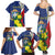 Personalized Sint Maarten Flag Day Family Matching Summer Maxi Dress and Hawaiian Shirt 40th Anniversary Semper Progrediens
