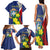 Personalized Sint Maarten Flag Day Family Matching Tank Maxi Dress and Hawaiian Shirt 40th Anniversary Semper Progrediens