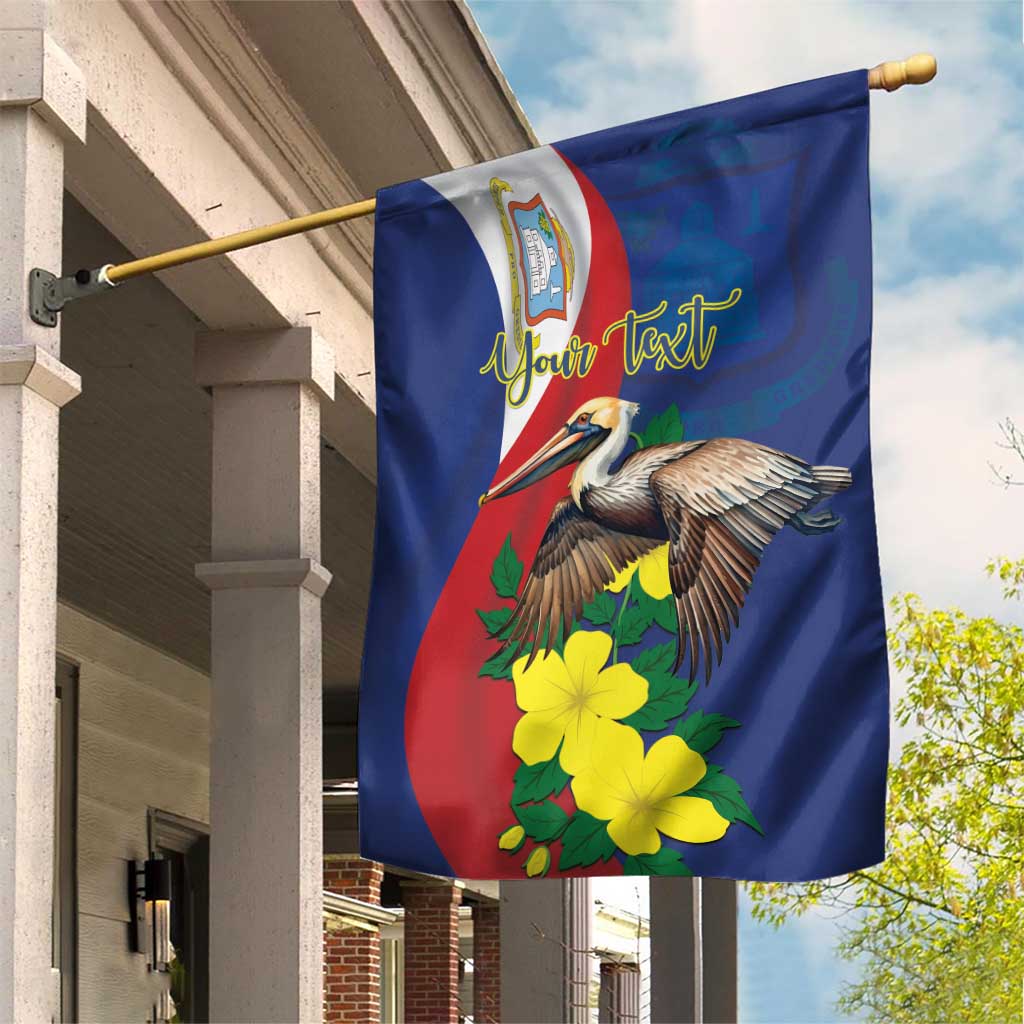 Personalized Sint Maarten Flag Day Garden Flag 40th Anniversary Semper Progrediens