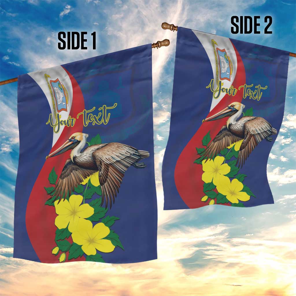 Personalized Sint Maarten Flag Day Garden Flag 40th Anniversary Semper Progrediens