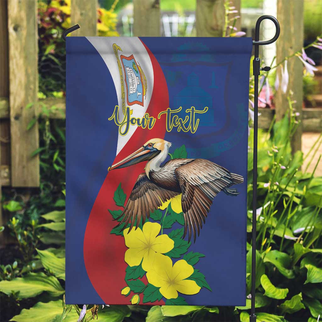 Personalized Sint Maarten Flag Day Garden Flag 40th Anniversary Semper Progrediens
