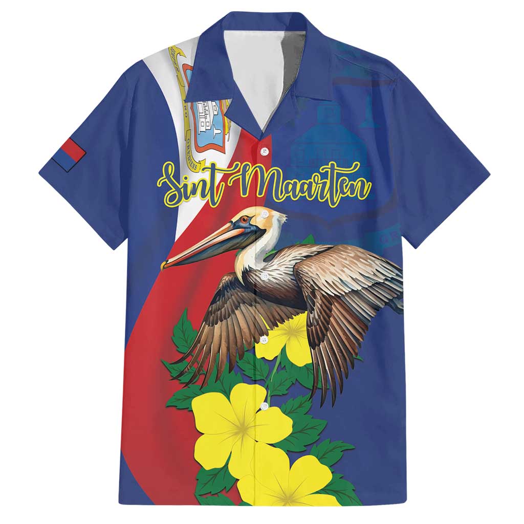 Personalized Sint Maarten Flag Day Hawaiian Shirt 40th Anniversary Semper Progrediens