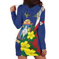 Personalized Sint Maarten Flag Day Hoodie Dress 40th Anniversary Semper Progrediens