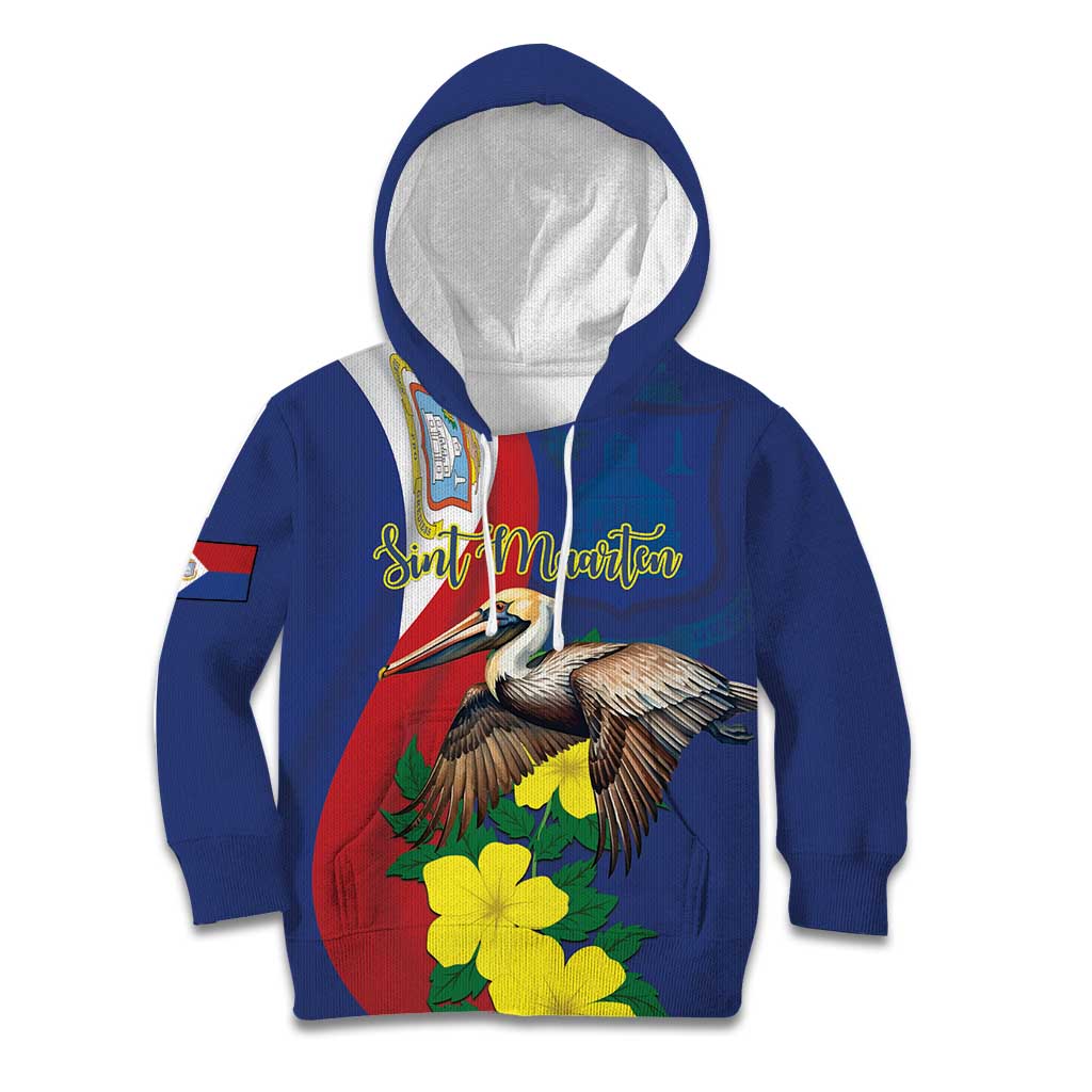 Personalized Sint Maarten Flag Day Kid Hoodie 40th Anniversary Semper Progrediens