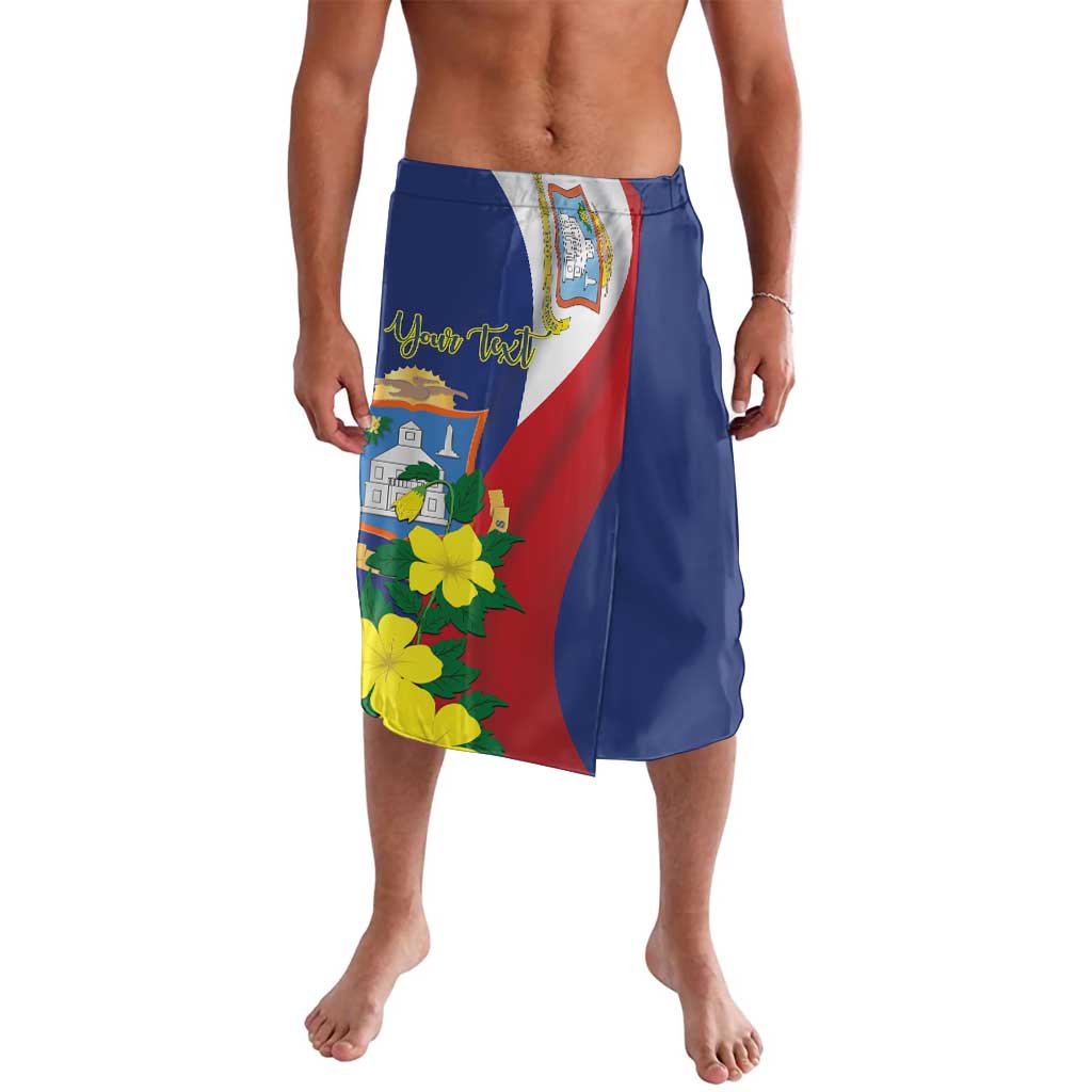 Personalized Sint Maarten Flag Day Lavalava 40th Anniversary Semper Progrediens
