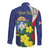 Personalized Sint Maarten Flag Day Long Sleeve Button Shirt 40th Anniversary Semper Progrediens