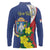 Personalized Sint Maarten Flag Day Long Sleeve Polo Shirt 40th Anniversary Semper Progrediens