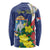 Personalized Sint Maarten Flag Day Long Sleeve Shirt 40th Anniversary Semper Progrediens