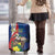 Personalized Sint Maarten Flag Day Luggage Cover 40th Anniversary Semper Progrediens