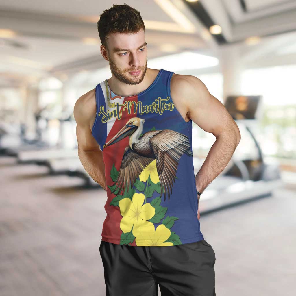 Personalized Sint Maarten Flag Day Men Tank Top 40th Anniversary Semper Progrediens