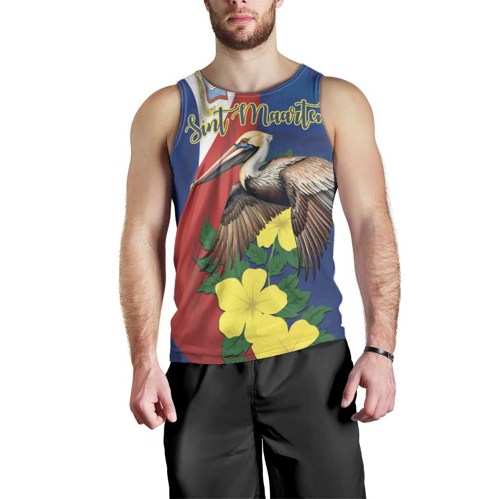 Personalized Sint Maarten Flag Day Men Tank Top 40th Anniversary Semper Progrediens