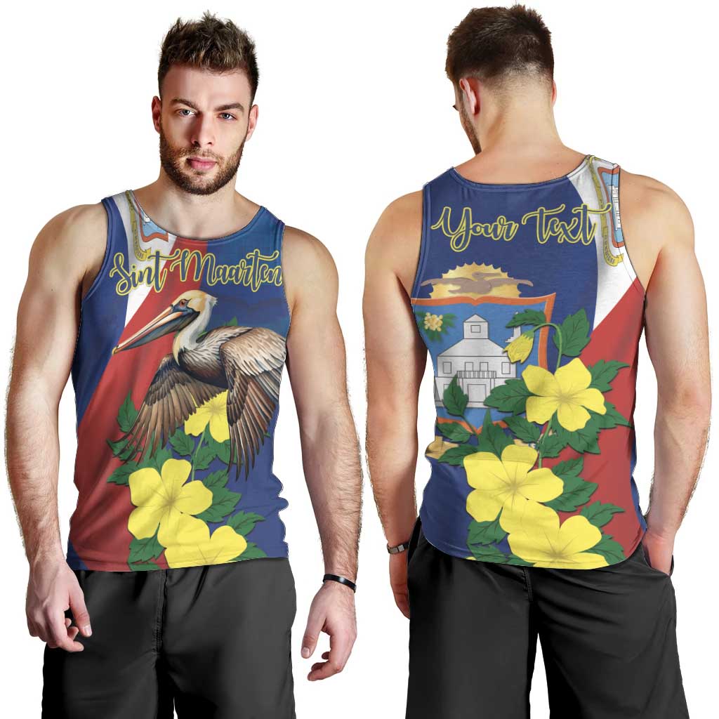 Personalized Sint Maarten Flag Day Men Tank Top 40th Anniversary Semper Progrediens