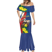 Personalized Sint Maarten Flag Day Mermaid Dress 40th Anniversary Semper Progrediens