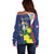 Personalized Sint Maarten Flag Day Off Shoulder Sweater 40th Anniversary Semper Progrediens