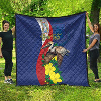 Personalized Sint Maarten Flag Day Quilt 40th Anniversary Semper Progrediens