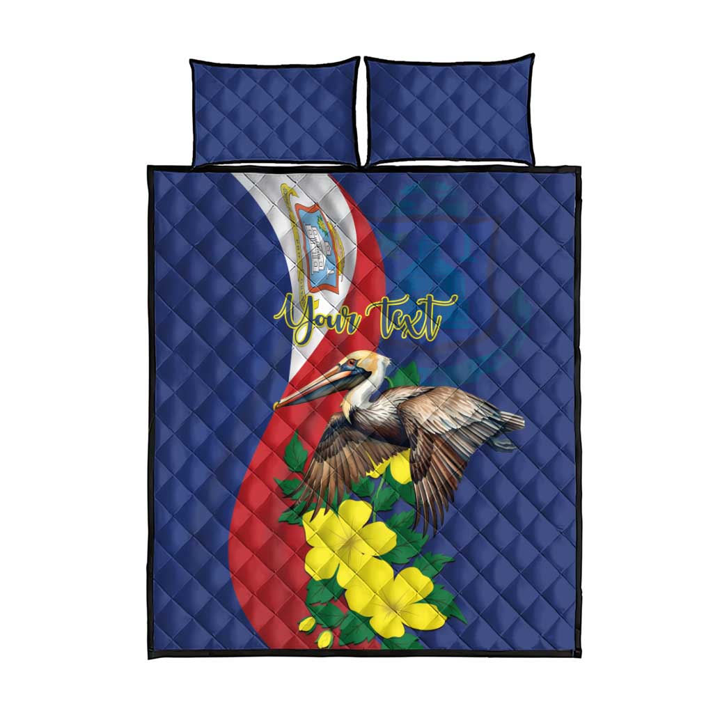 Personalized Sint Maarten Flag Day Quilt Bed Set 40th Anniversary Semper Progrediens