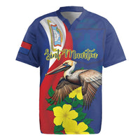 Personalized Sint Maarten Flag Day Rugby Jersey 40th Anniversary Semper Progrediens