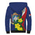 Personalized Sint Maarten Flag Day Sherpa Hoodie 40th Anniversary Semper Progrediens