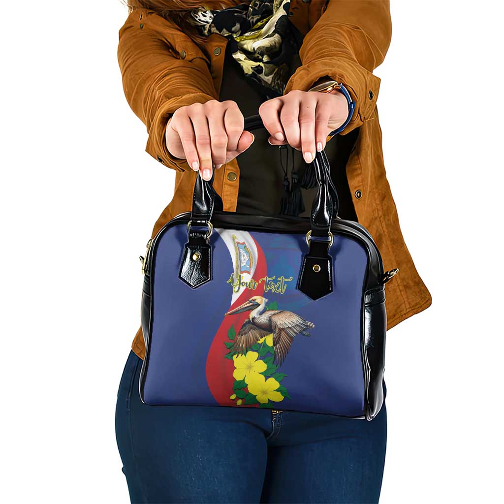 Personalized Sint Maarten Flag Day Shoulder Handbag 40th Anniversary Semper Progrediens