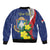 Personalized Sint Maarten Flag Day Sleeve Zip Bomber Jacket 40th Anniversary Semper Progrediens