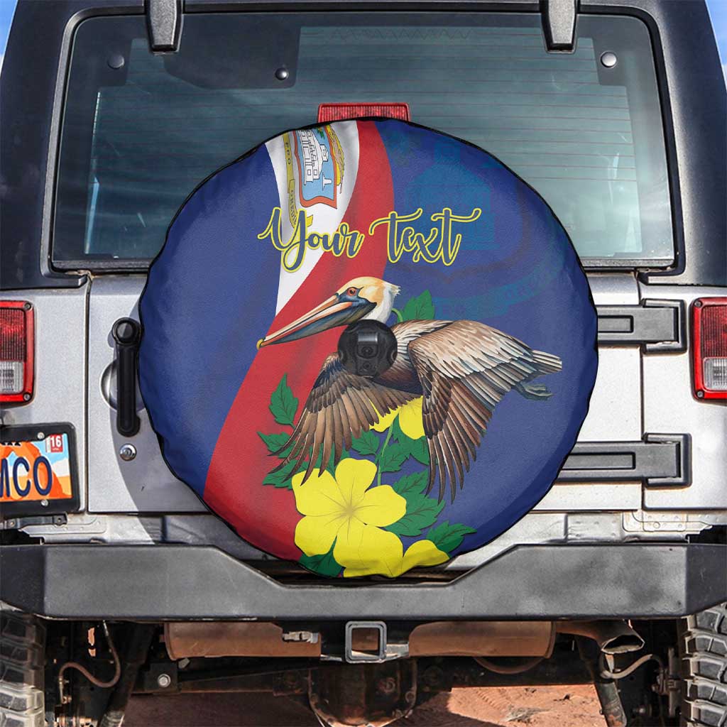 Personalized Sint Maarten Flag Day Spare Tire Cover 40th Anniversary Semper Progrediens