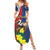 Personalized Sint Maarten Flag Day Summer Maxi Dress 40th Anniversary Semper Progrediens
