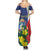 Personalized Sint Maarten Flag Day Summer Maxi Dress 40th Anniversary Semper Progrediens