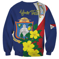 Personalized Sint Maarten Flag Day Sweatshirt 40th Anniversary Semper Progrediens
