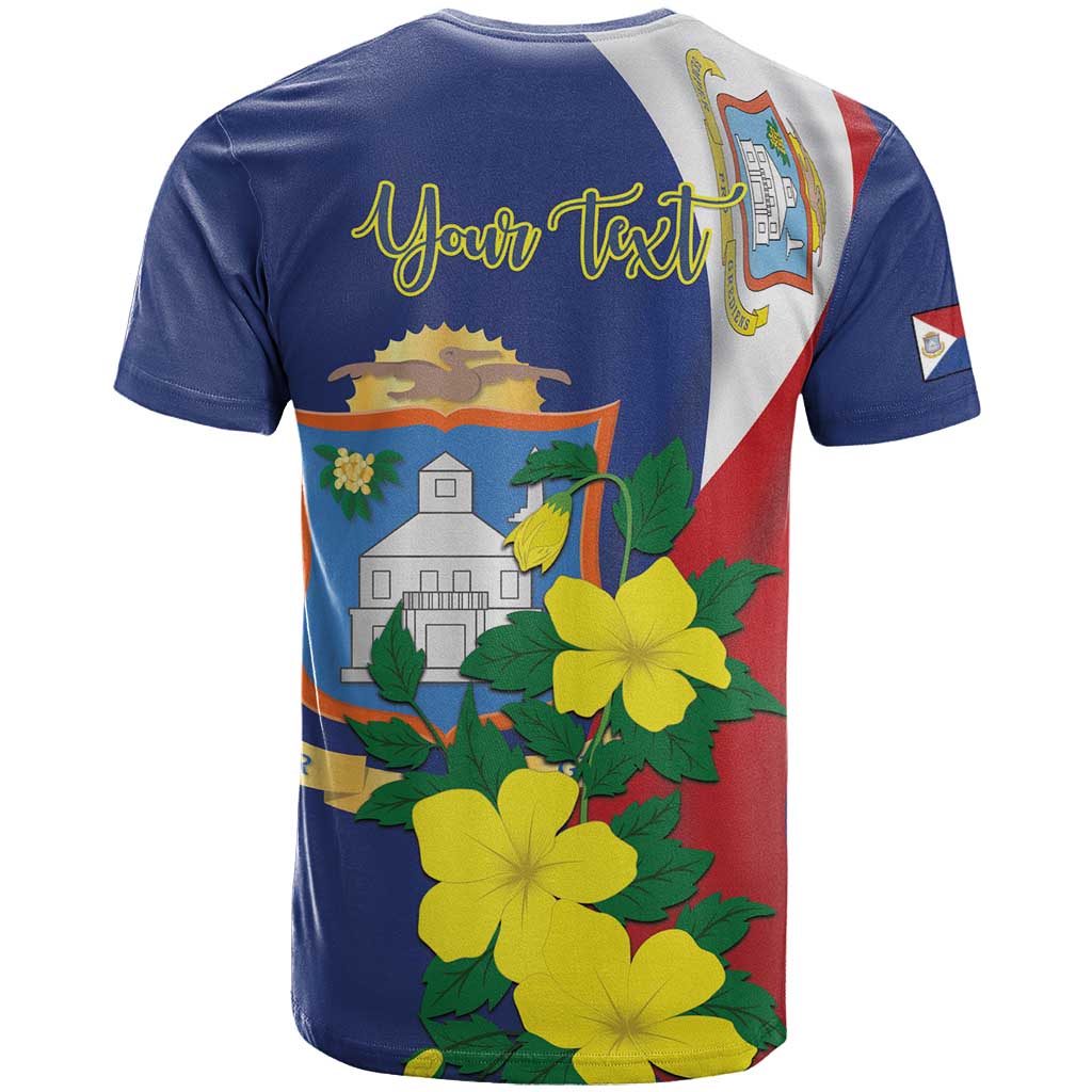 Personalized Sint Maarten Flag Day T Shirt 40th Anniversary Semper Progrediens