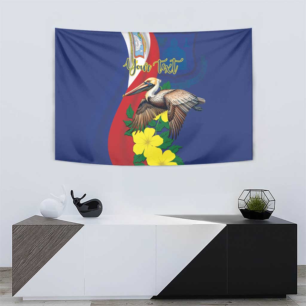 Personalized Sint Maarten Flag Day Tapestry 40th Anniversary Semper Progrediens
