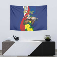 Personalized Sint Maarten Flag Day Tapestry 40th Anniversary Semper Progrediens